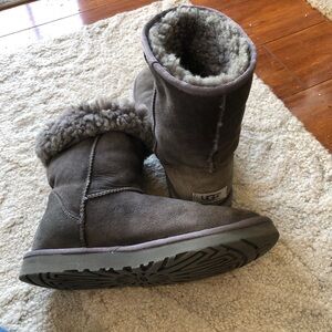 UGG Women's Charcoal Sheepskin Winter Boots